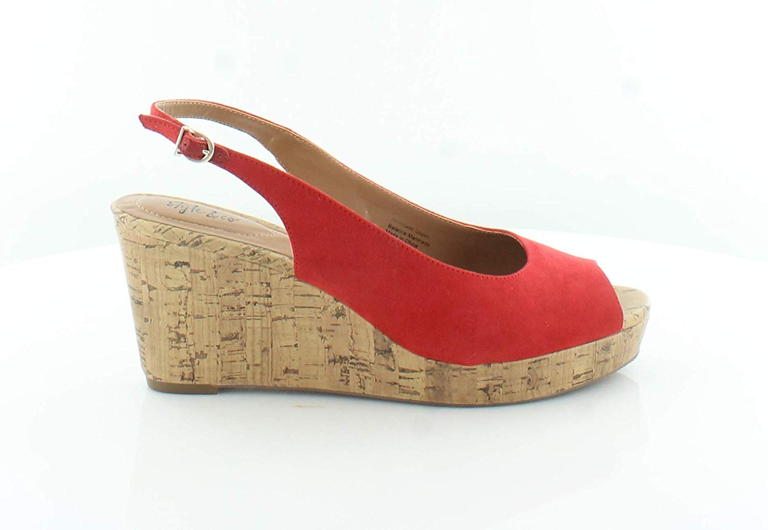 Style & Co. Womens Sondire Peep Toe Casual Slingback Sandals, Cerise, Size 8.5 l | eBay