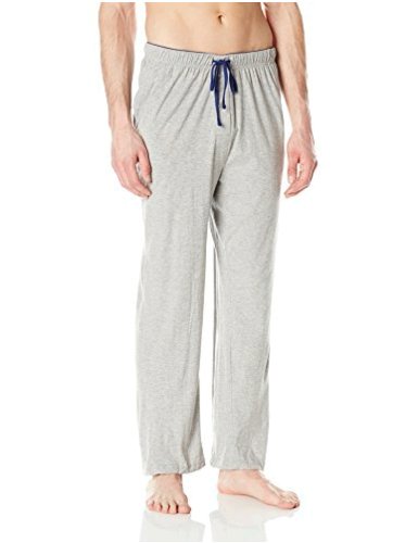 Hanes Men's Solid Knit Sleep Pant, Grey, Medium, Grey Heather, Size ...