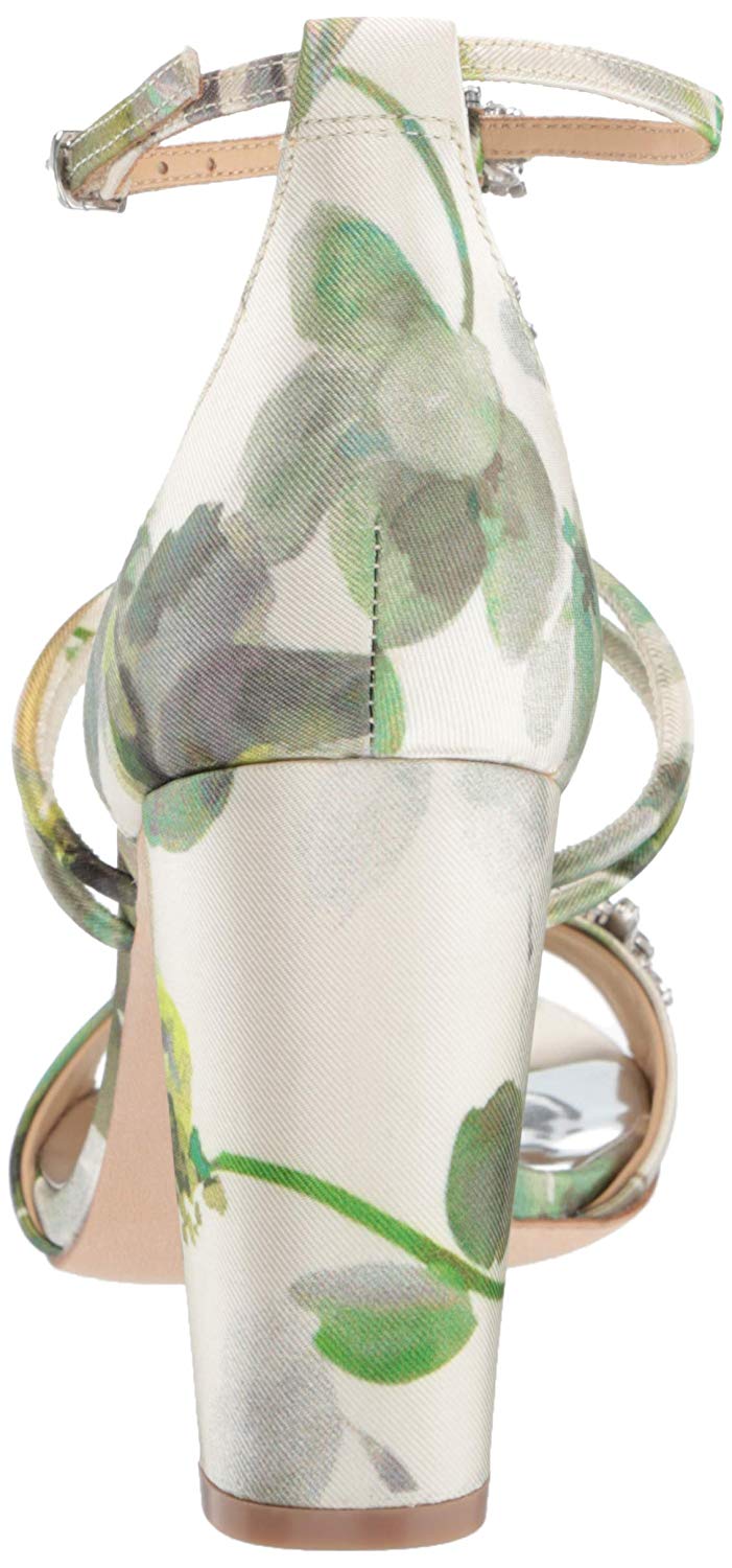 badgley mischka laney satin & crystal sandals