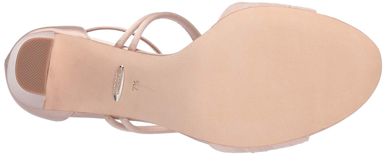 badgley mischka laney satin & crystal sandals