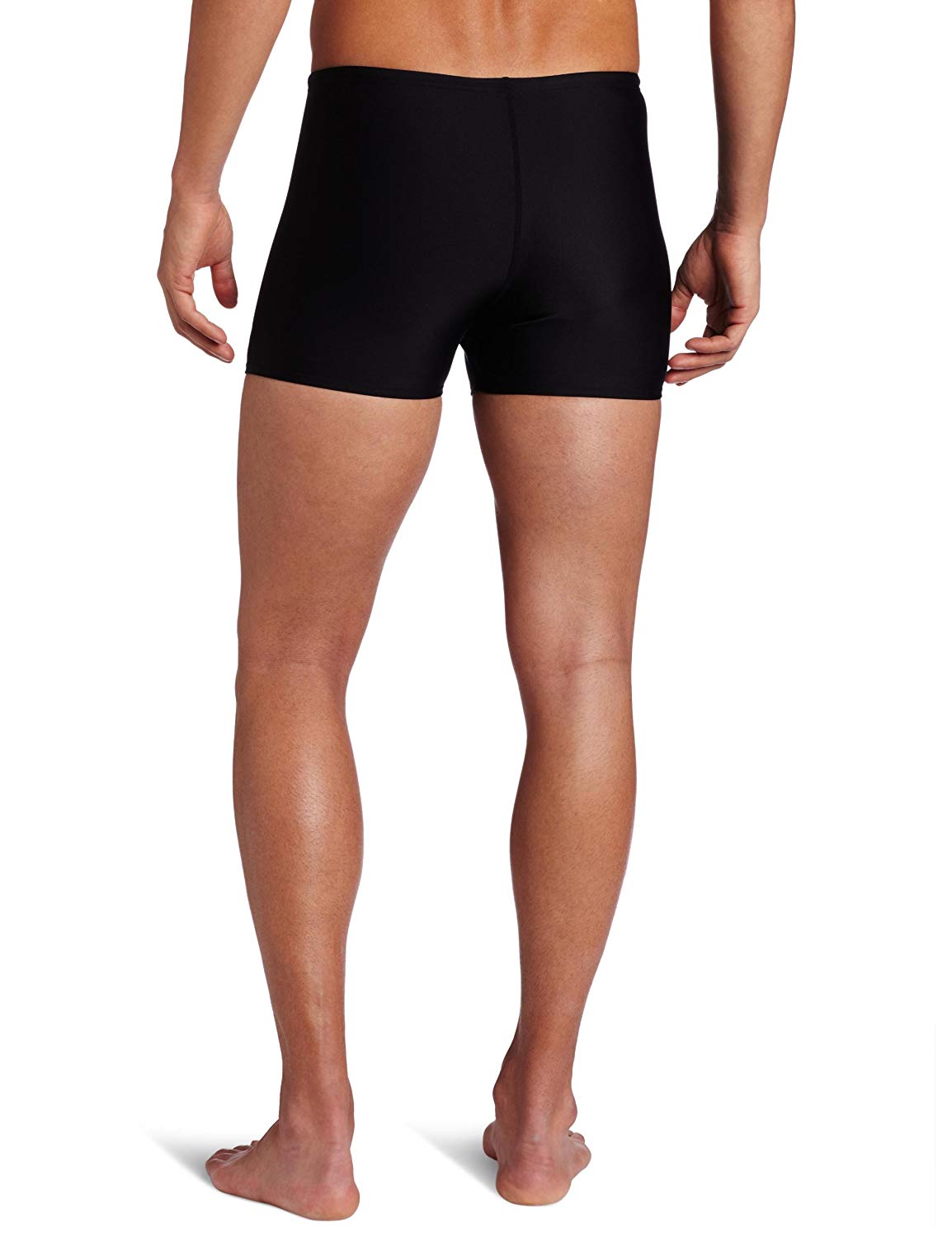 TYR Men's Square Leg Short Swim Suit,Black,30, Black, Size 40 tyKe