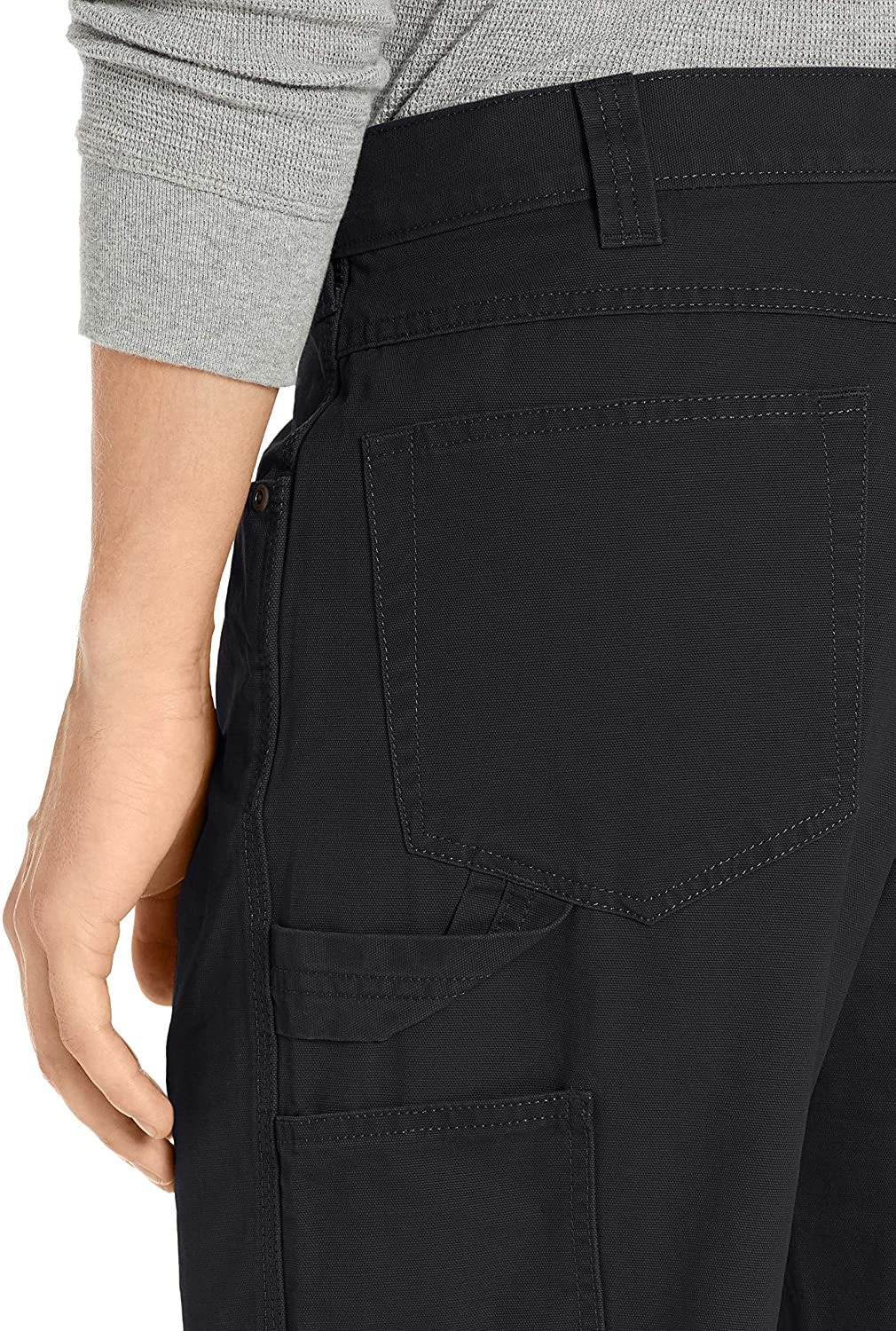 Essentials Men's Carpenter Jean with Tool Pockets, Black, Size 40W x ...