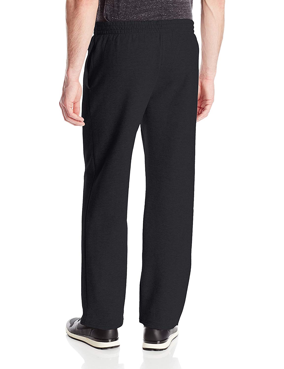 Fruit of the Loom Men's Pocketed Open-Bottom Sweatpant,, Black, Size X ...