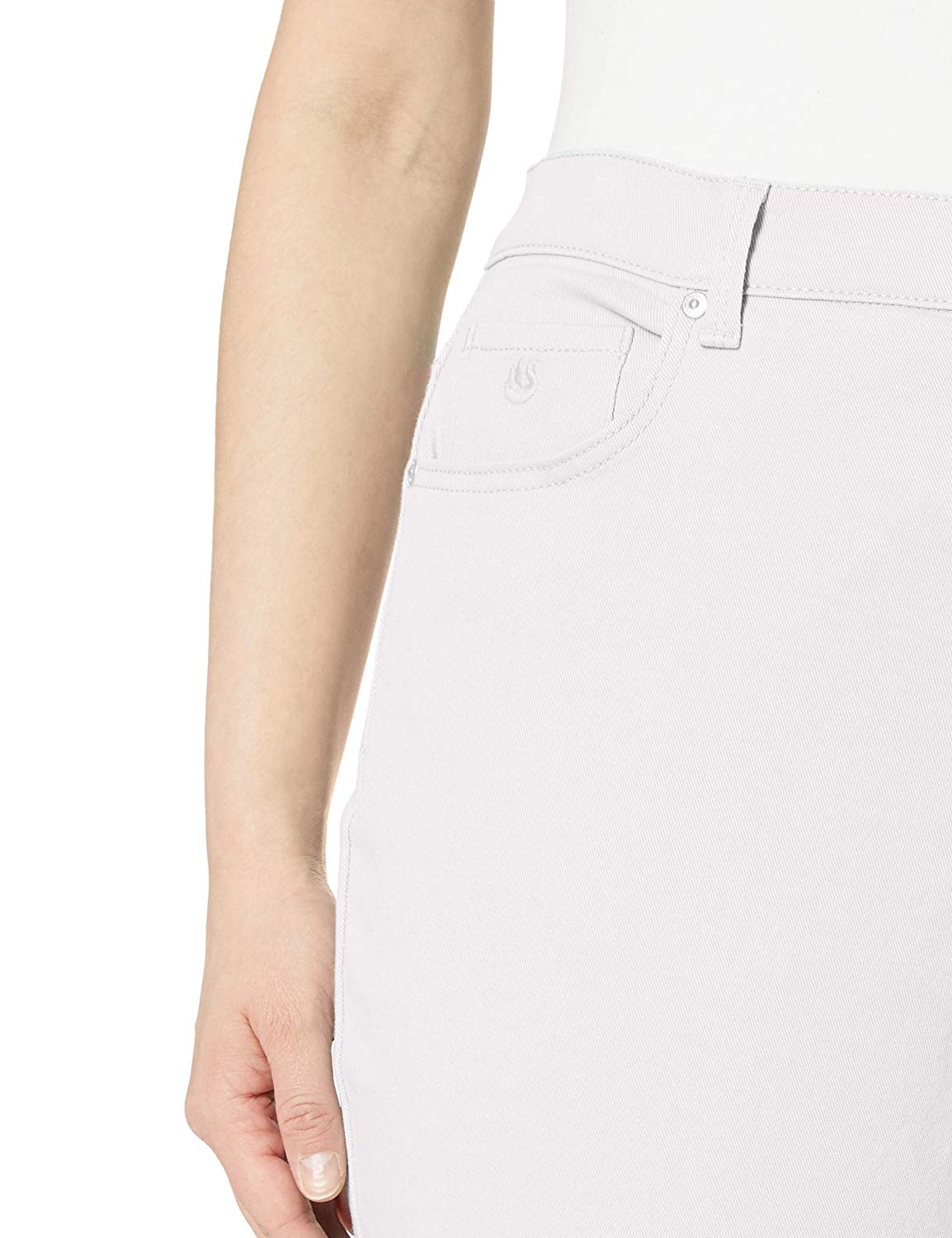 Gloria Vanderbilt Women's Plus Size Amanda Capri, Crystal White, Size 12.0 UCYt | eBay