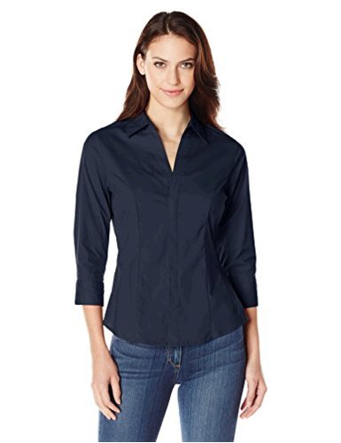 Riders by Lee Indigo Women's Easy Care ¾ Sleeve Woven Shirt 