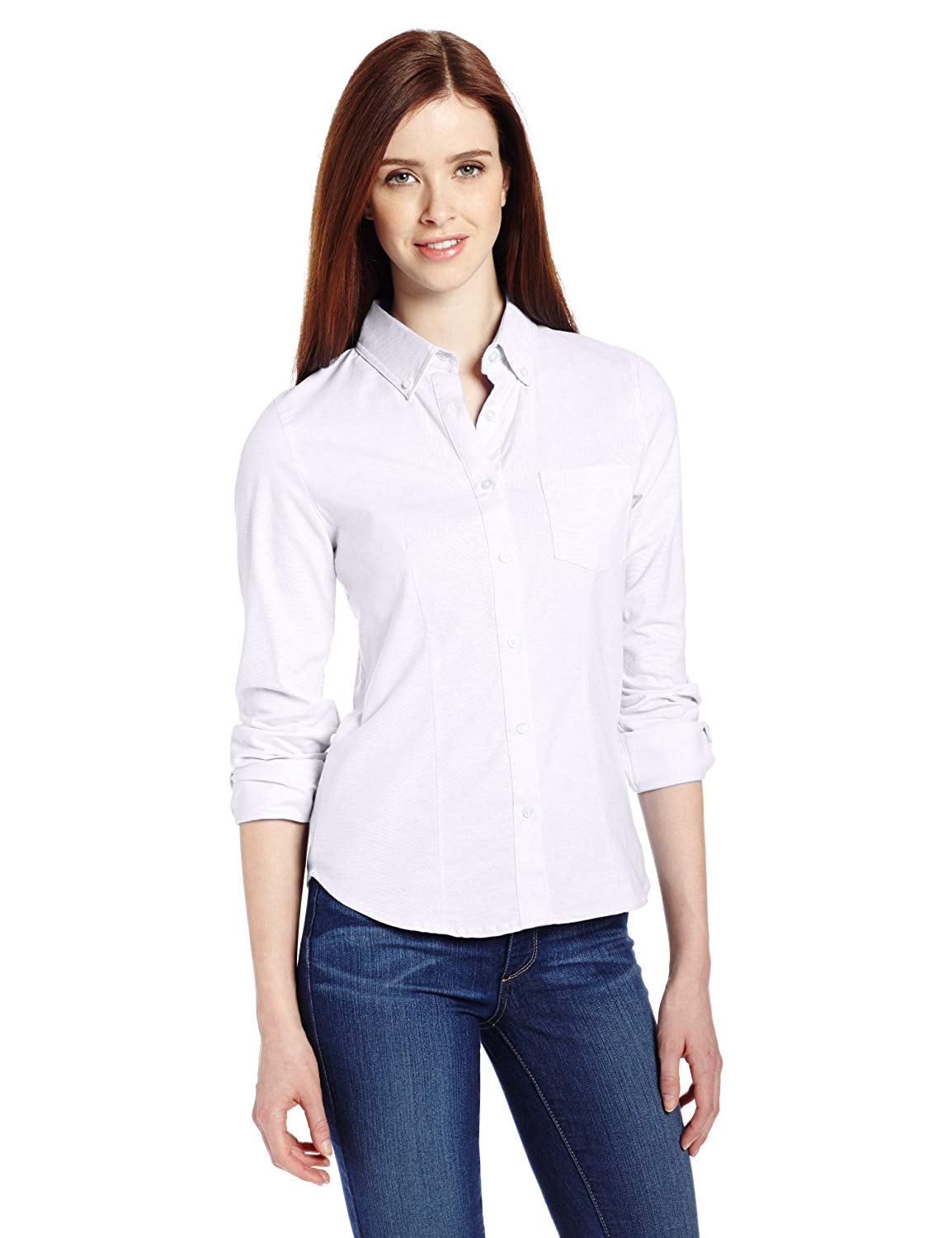 oxford blouse white