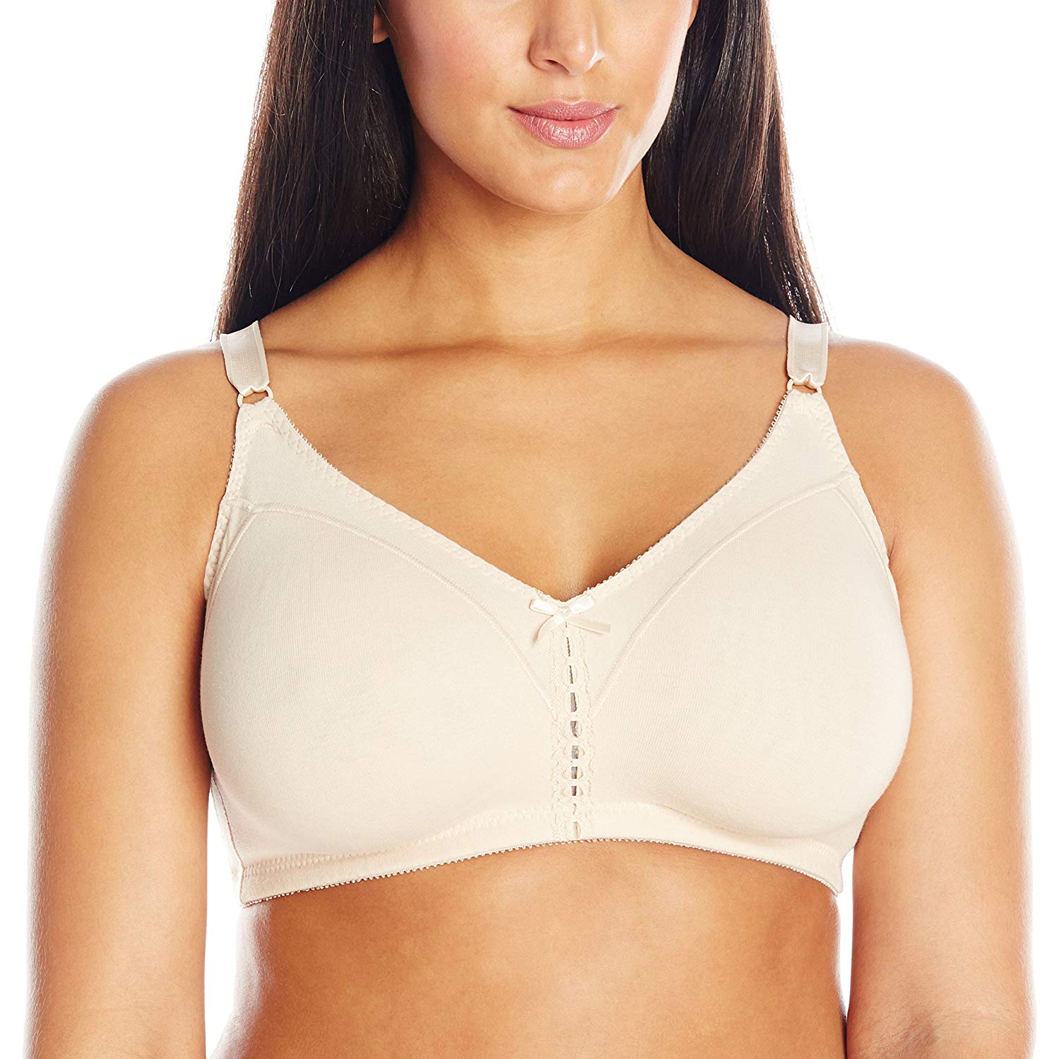 Bali Women's Woman's Double Support Cotton WireFree Bra,, Soft Taupe
