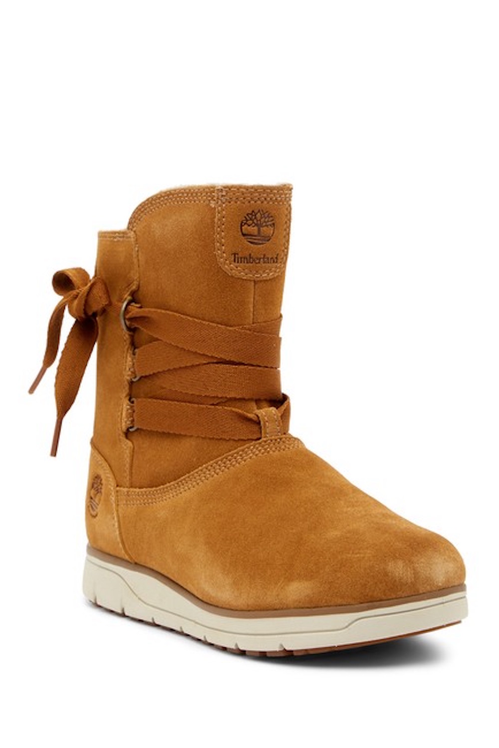 timberland leighland pull on wp trapper tan silk suede