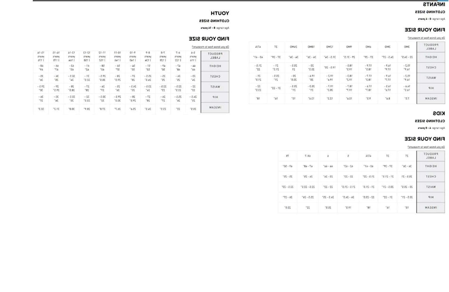 adidas shorts size chart