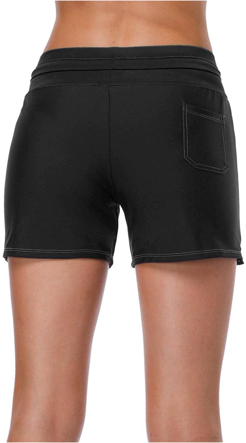 black swim bottoms