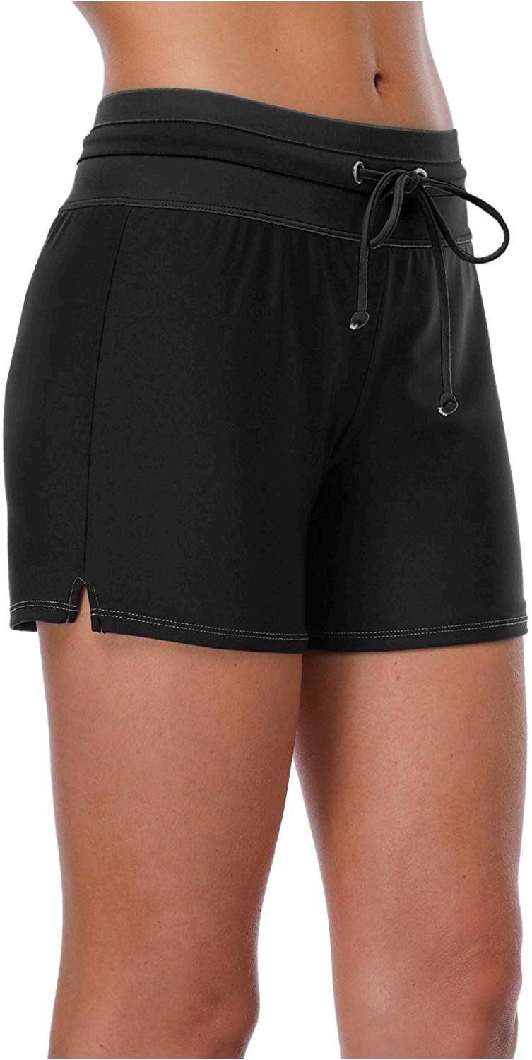 black swim bottoms