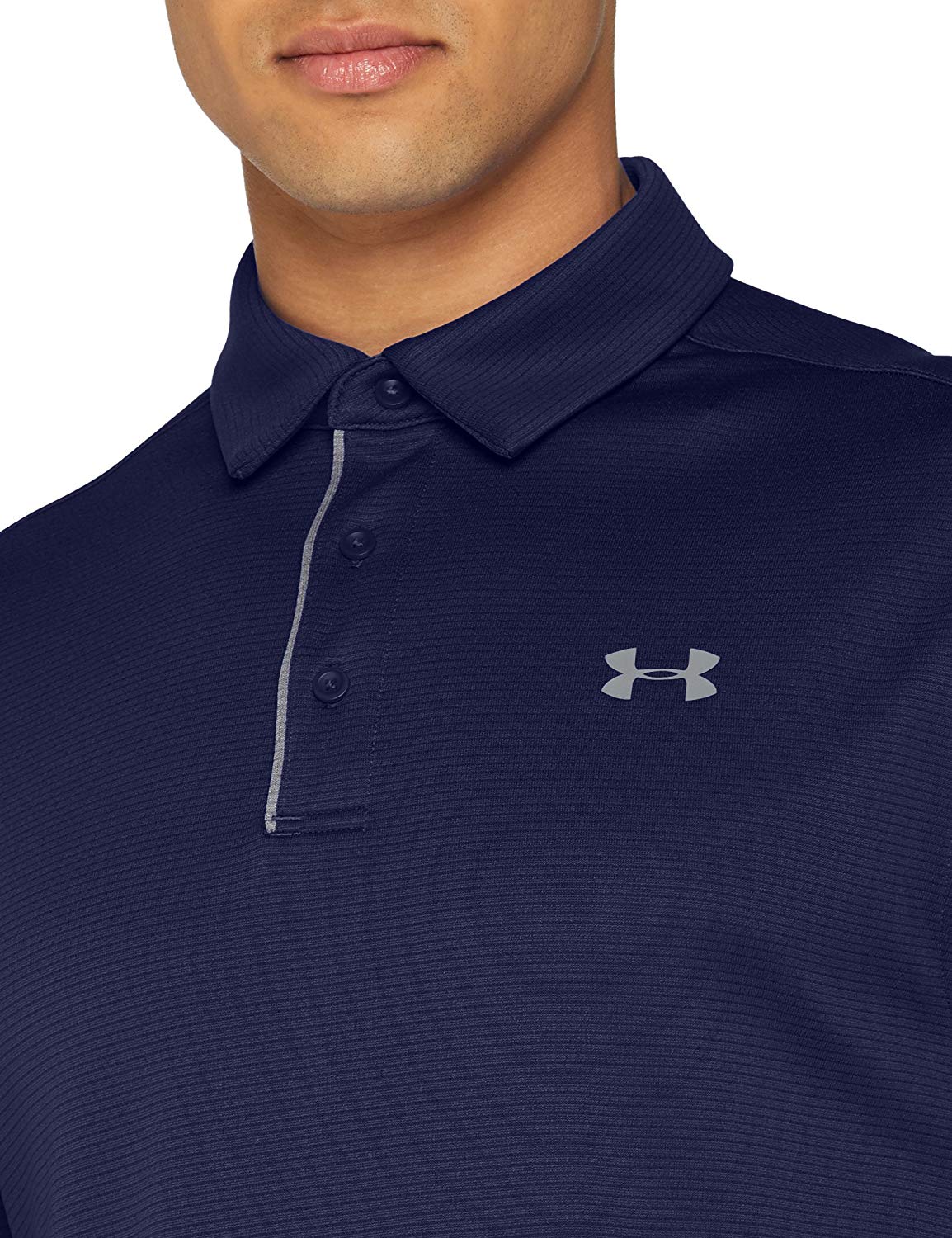 Under Armour Men's Tech Polo, Midnight Navy (410)/Graphite,, Blue, Size