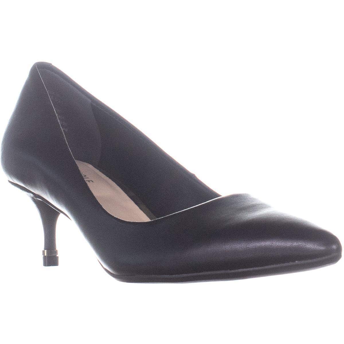 Kenneth Cole Womens Morgan Leather Pointed Toe Classic Pumps, Black ...