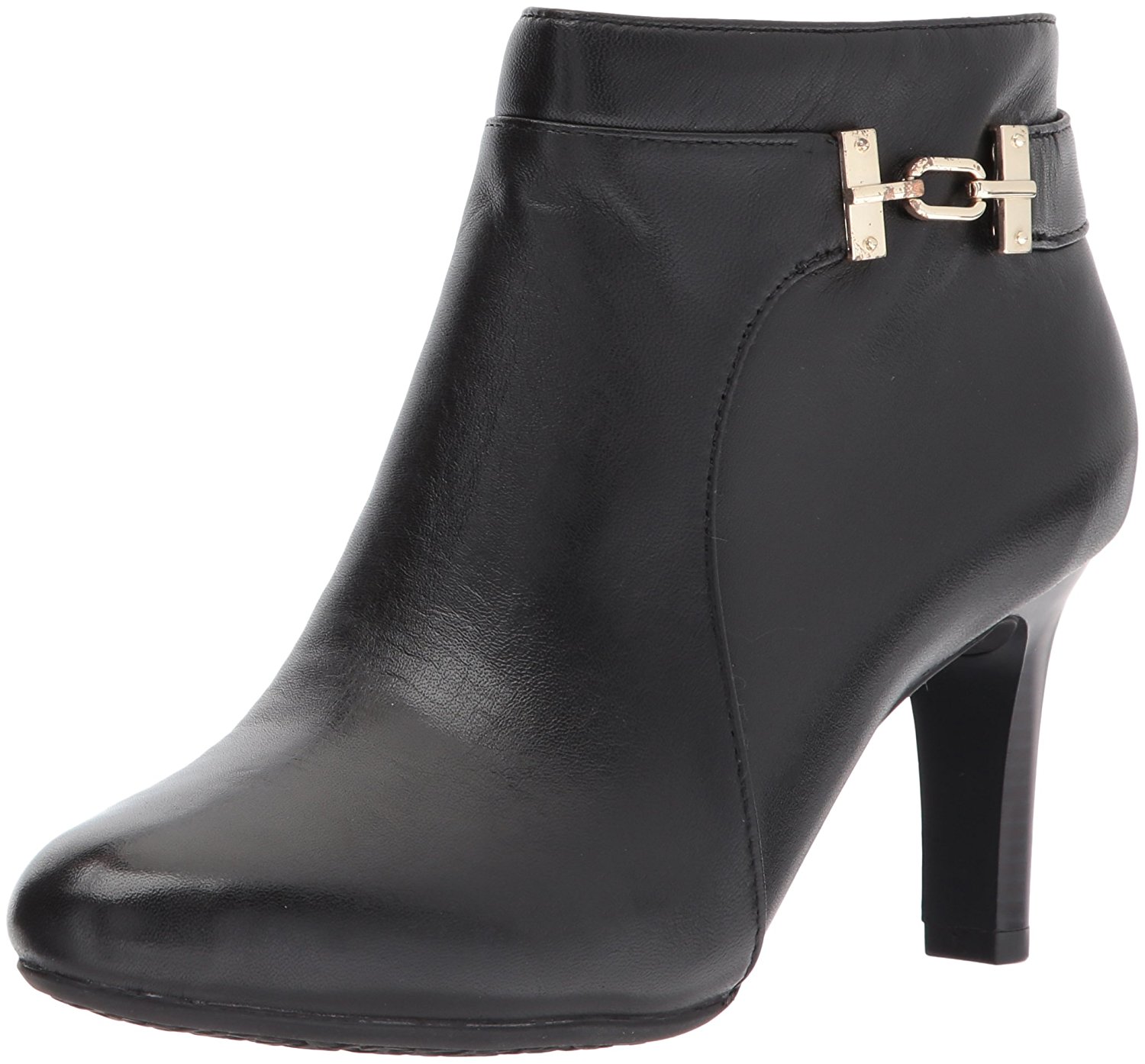 Bandolino Womens Lappo Leather Closed Toe Ankle Fashion Boots, Black ...