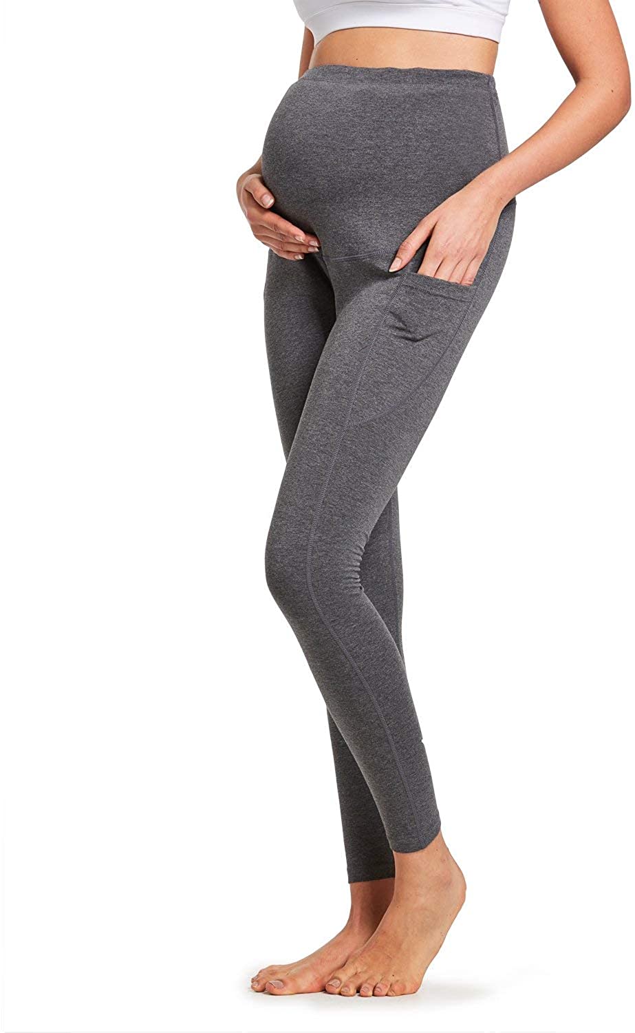 Baleaf Women's Fleece-Lined DWR Zipper Pocket High Rise Leggings