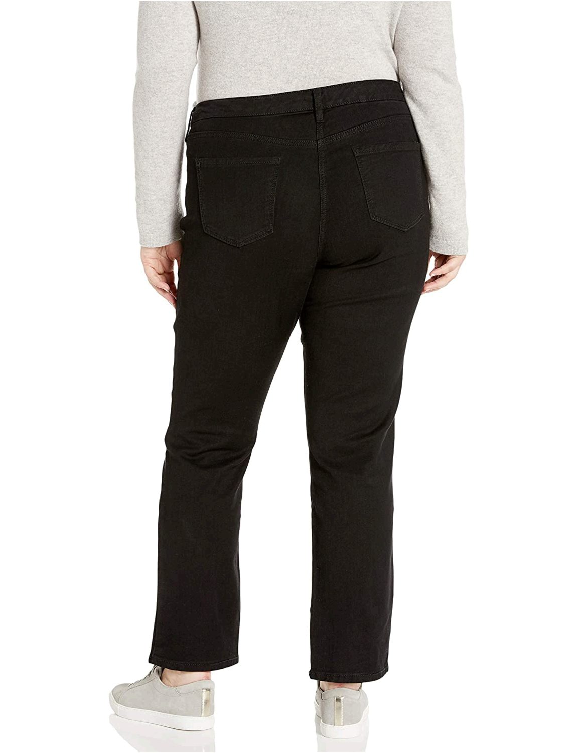 Bandolino Women's Plus Size Mandie 5 Pocket Jean,, Saturated Black ...