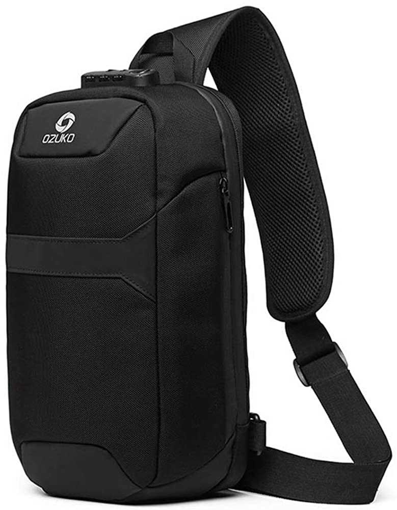 Anti Theft Sling Bag Shoulder Crossbody Backpack, Black-new, Size One ...