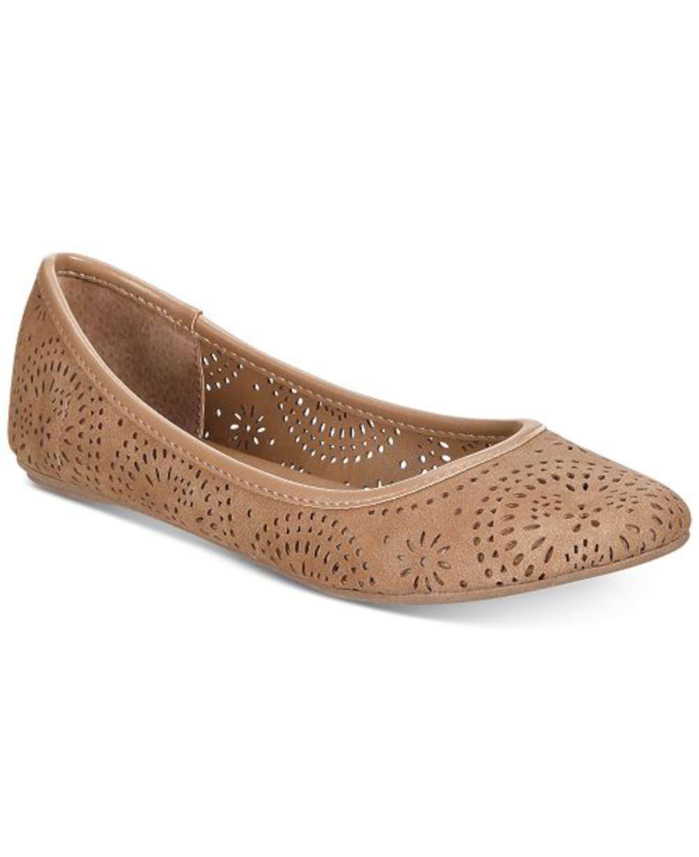 tan espadrille flats