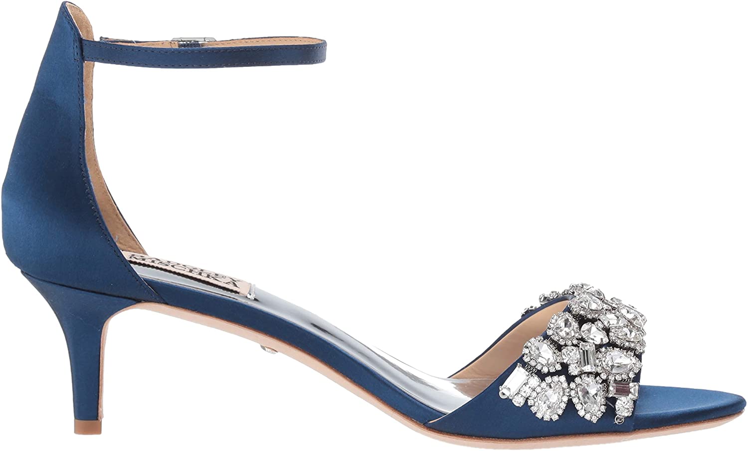 badgley mischka navy shoes