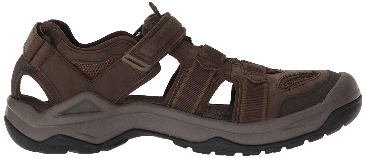 Teva Mens Men's M Omnium 2 Leather Fisherman Sandal, Turkish Coffee ...