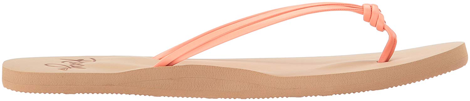 tan roxy flip flops