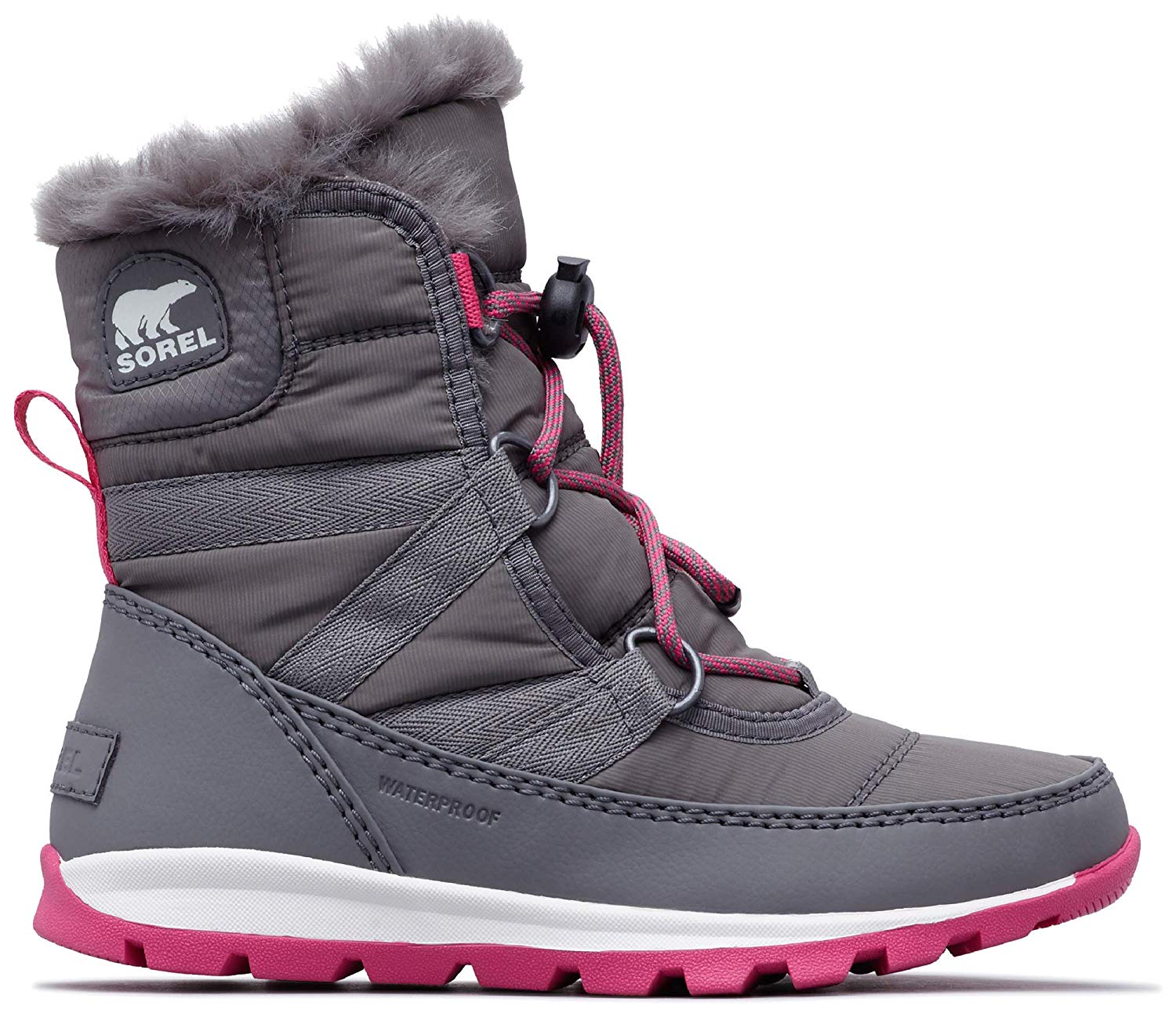SOREL Kids' Youth Whitney Short Lace Snow Boot, Grey, Size 7.0 QdCW | eBay