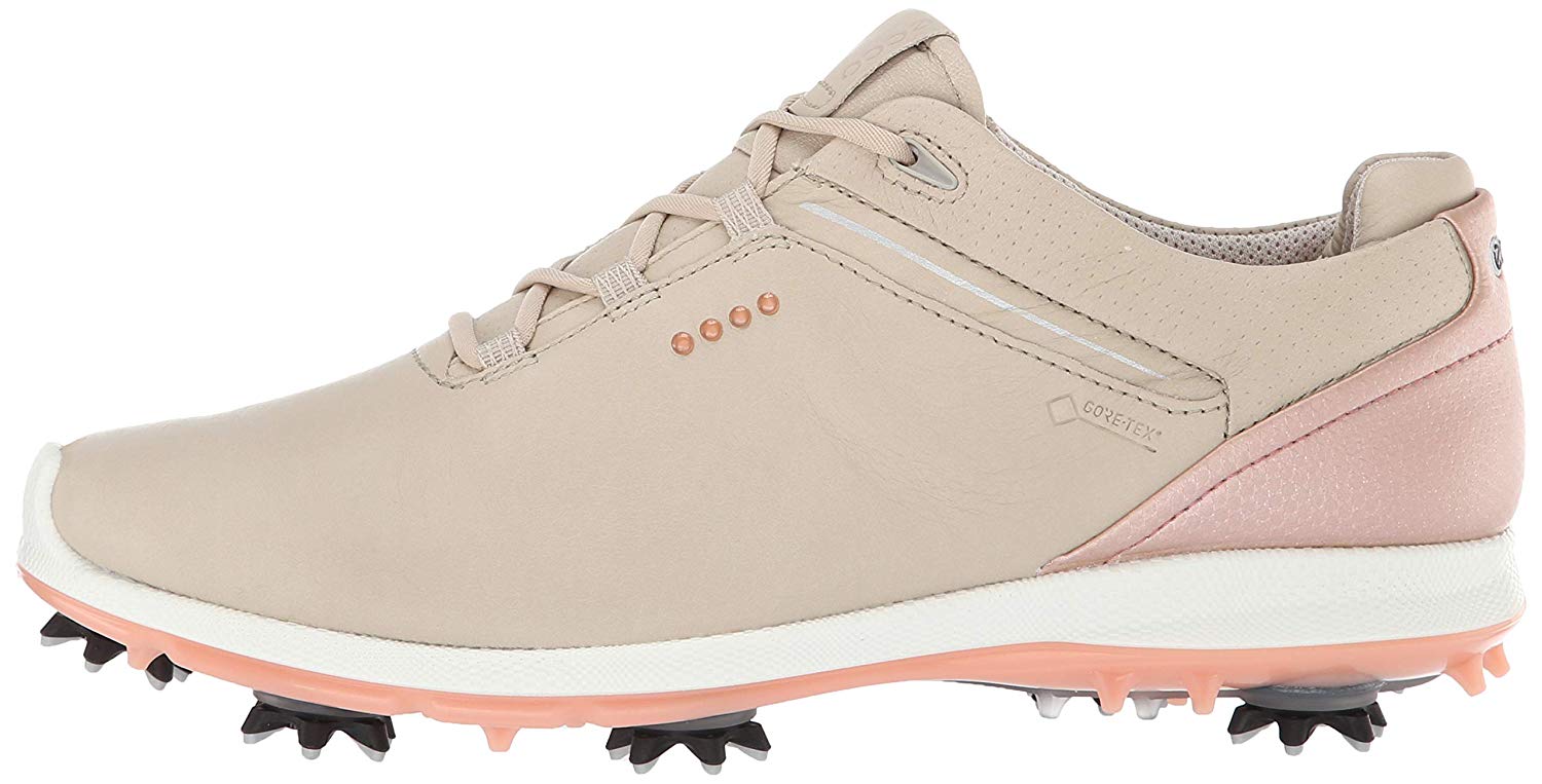 ECCO Women's Biom G 2 Free Gore-tex Golf Shoe, Oyster Yak Leather, Size ...