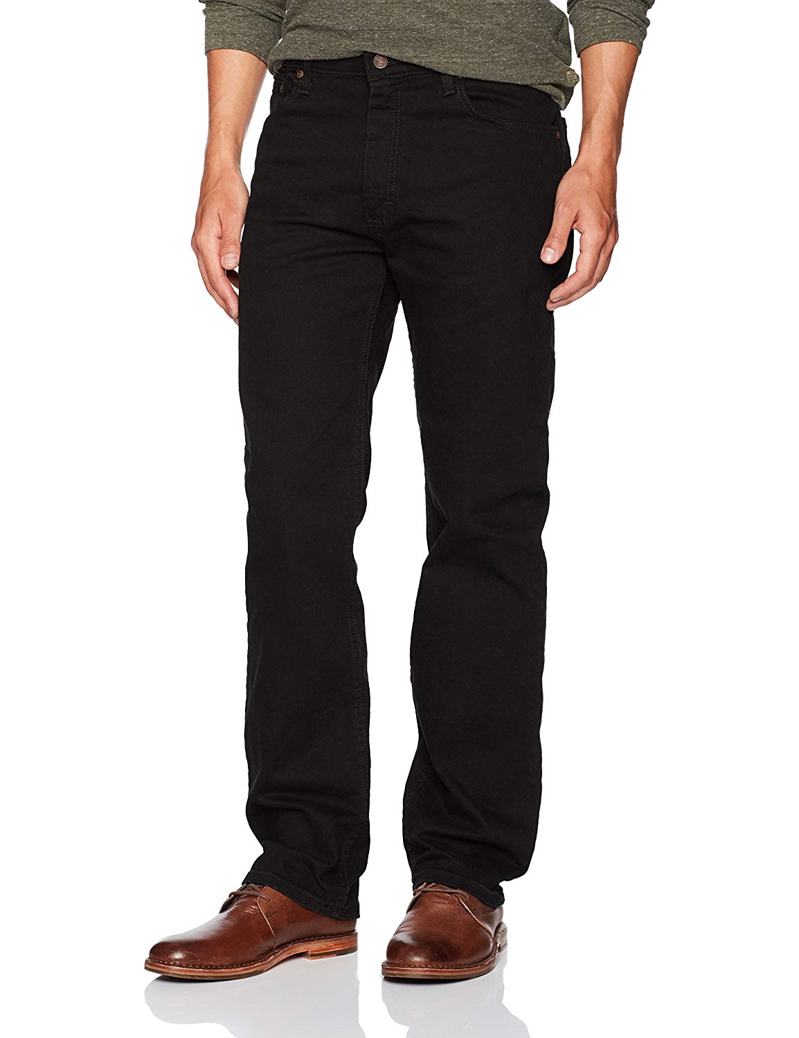 wrangler men's relaxed fit comfort flex waist jean