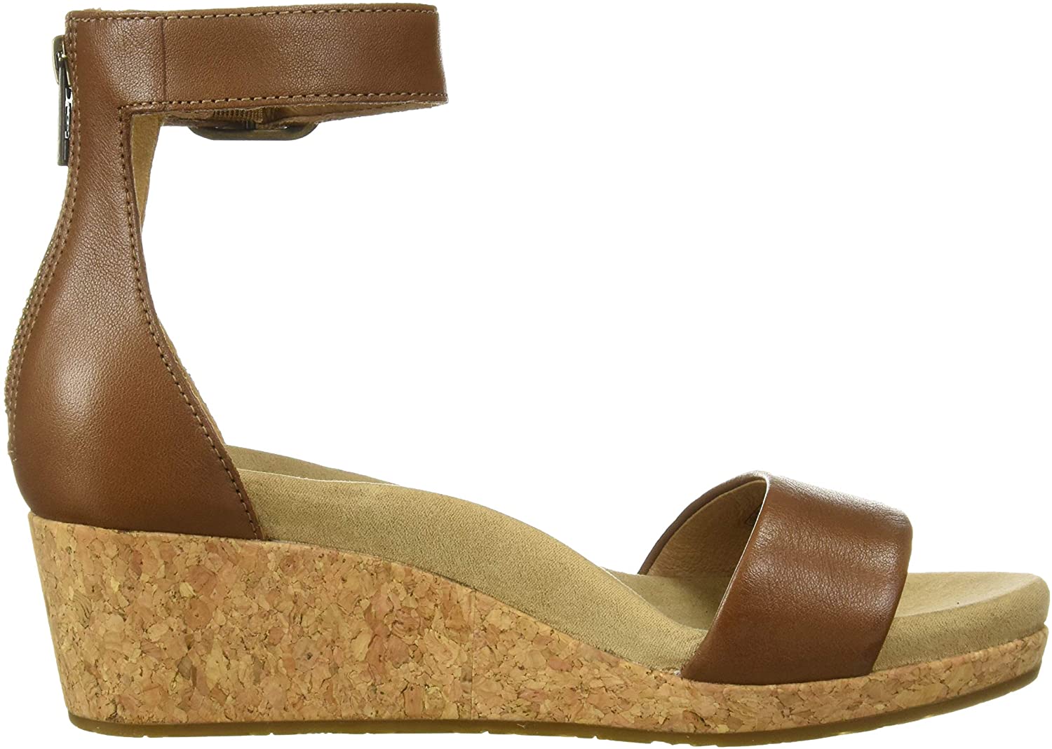 ugg zoe ii leather wedge sandals