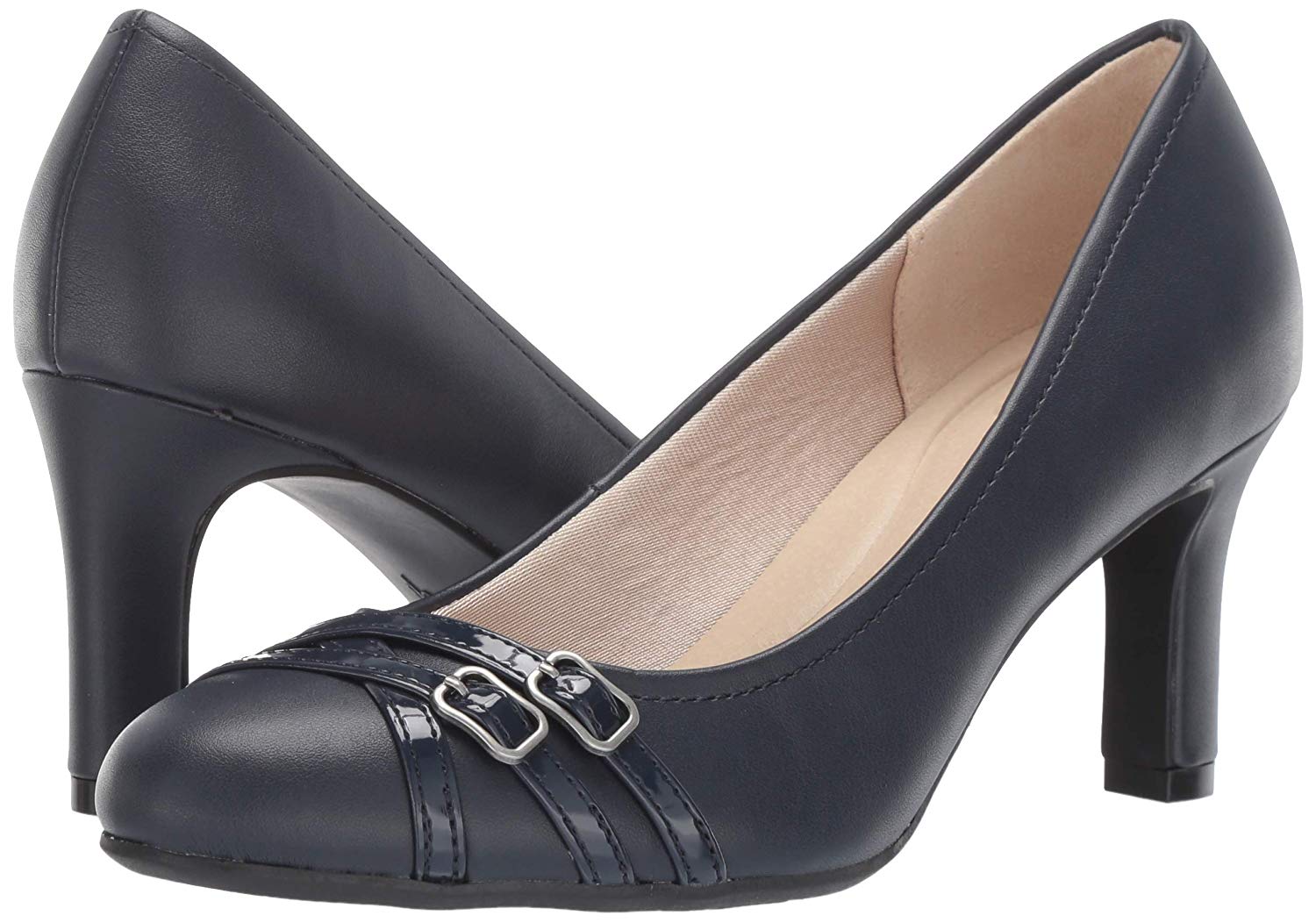 LifeStride Women's Mickie Dress Pump, Navy/Navy Patent, Size 6.0 | eBay