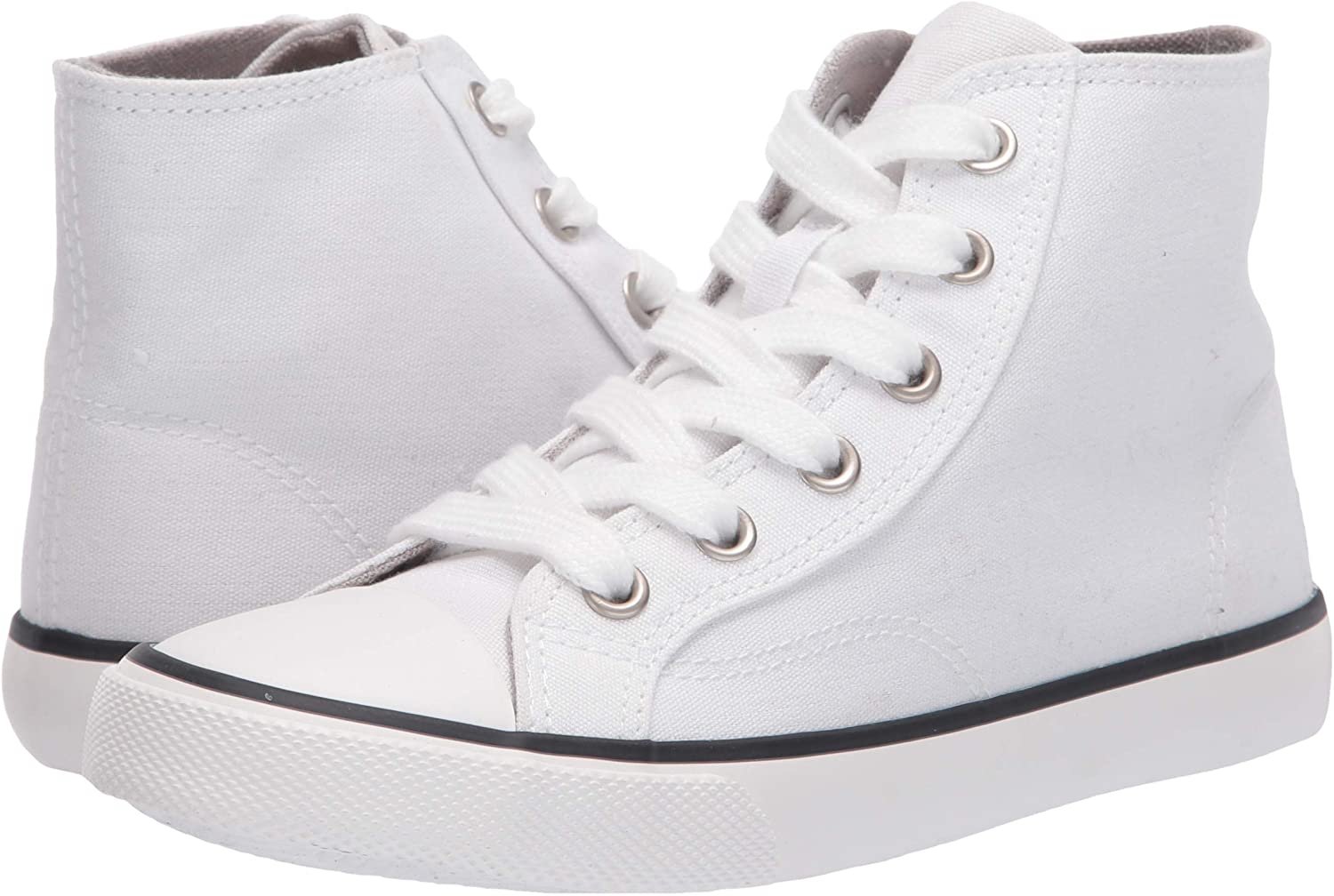 youth white canvas shoes
