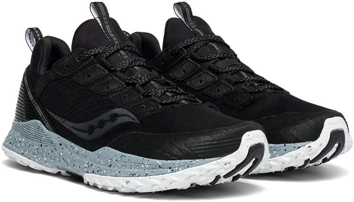 black saucony running shoes