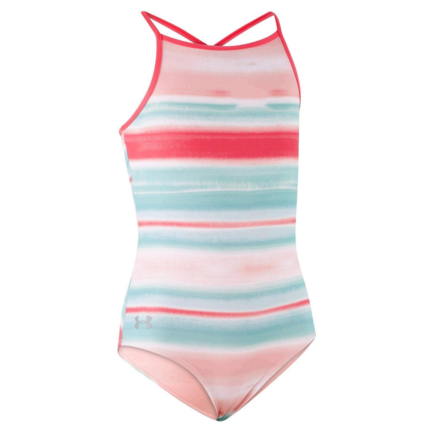 Under Armour Big Girls' One Piece Swimsuit, MosaicS191,, Mosaics191