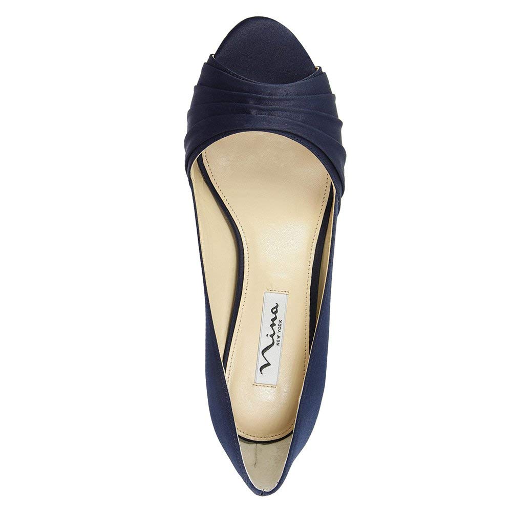 Nina Nina Nina Womens Carolyn Leather Peep Toe Classic Pumps 4d1ba0 Nina Nina Nina Womens Carolyn Leather Peep Toe Classic Pumps 4d1ba0