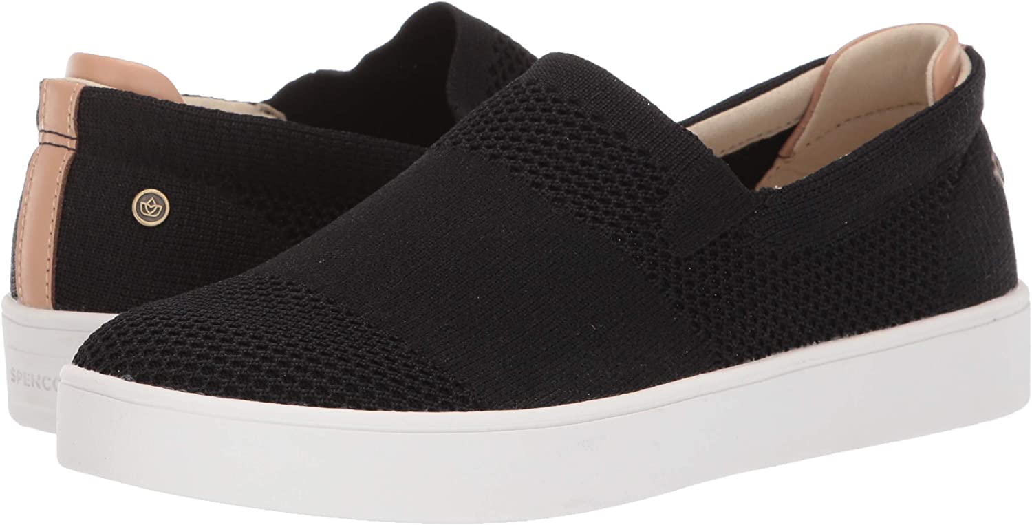 Spenco Women's Shoes Bahama Fabric Low Top Slip On Fashion, Black, Size ...