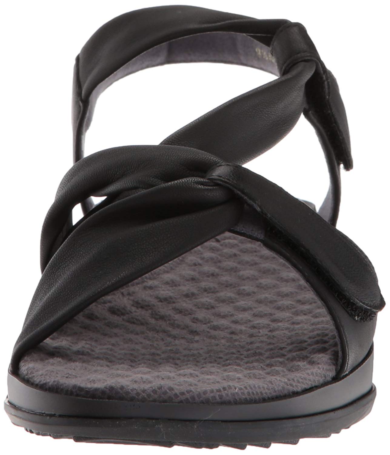SoftWalk Womens Del Rey Open Toe Casual Slide Sandals, Black, Size 12.0