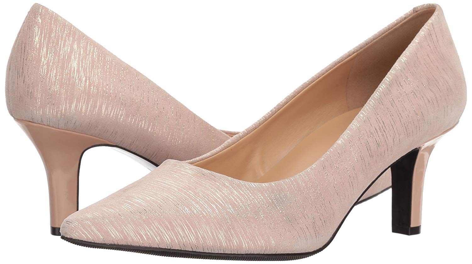 tan nude pumps