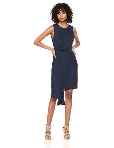 MILLY Womens Washed Stretch Silk Rachel Dress