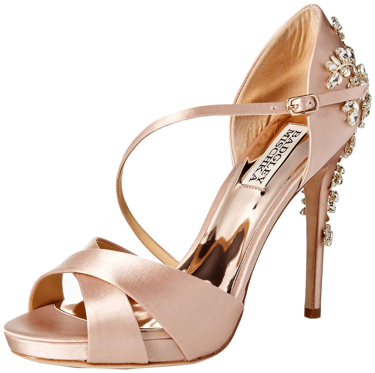 BADGLEY MISCHKA Womens Fame Open Toe Ankle Strap D-orsay, Soft Blush ...