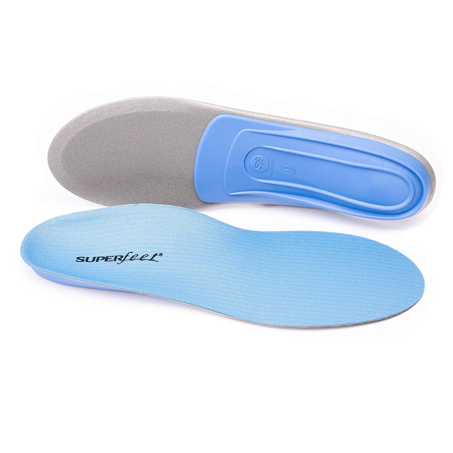 Superfeet BLUE Insoles, ProfessionalGrade Orthotic Insert for, Blue