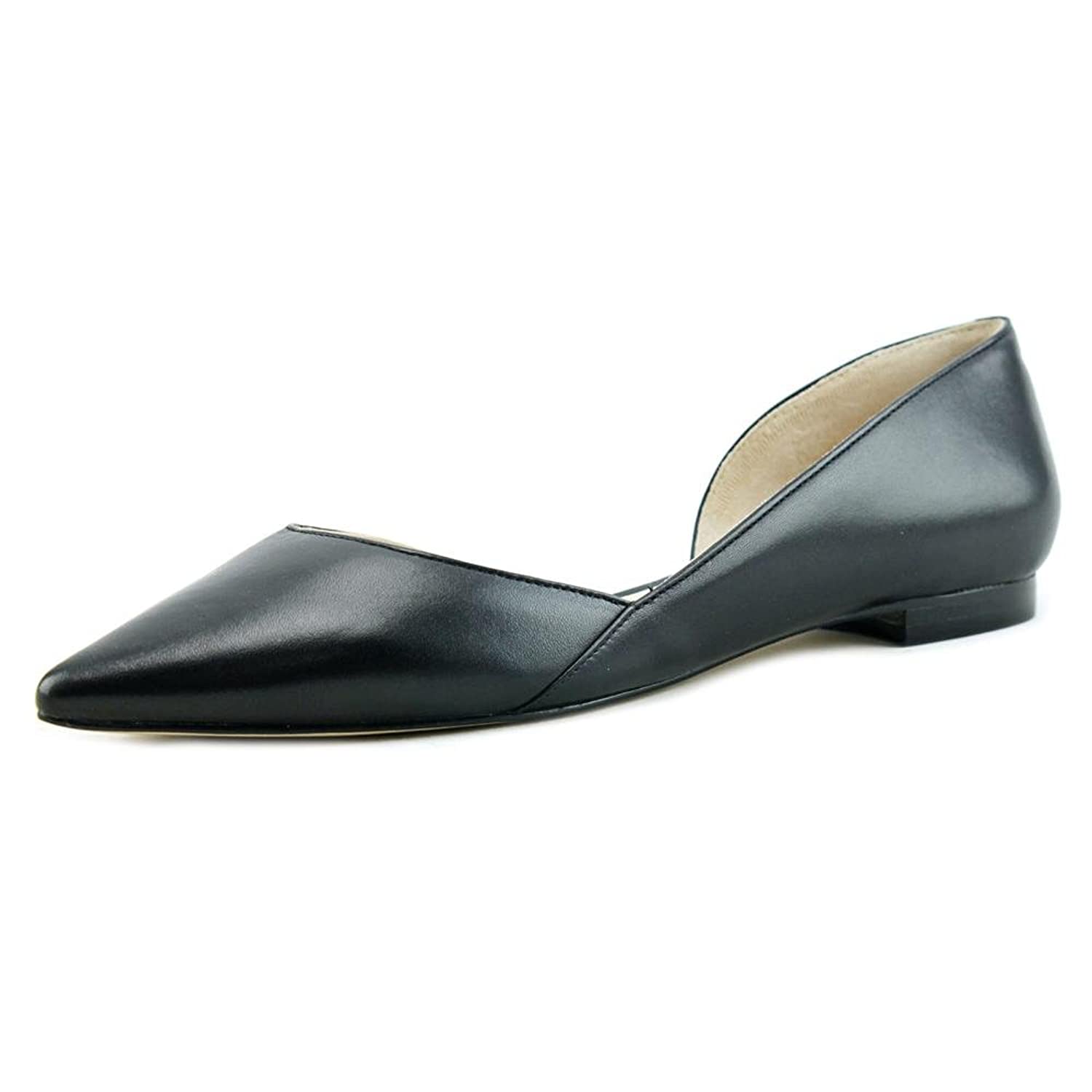 marc fisher analia pointed-toe flats black