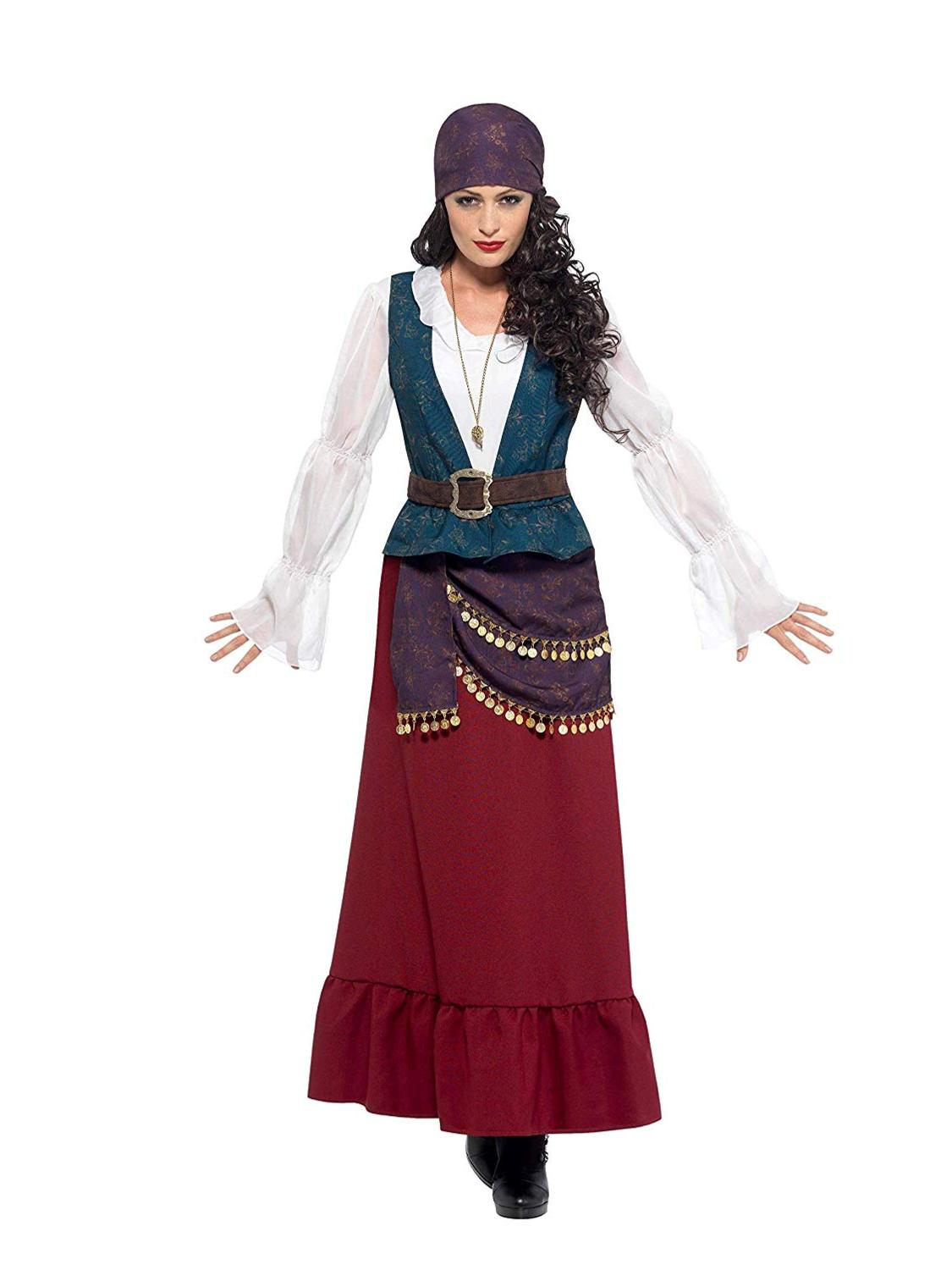 Smiffys Deluxe Pirate Buccaneer Beauty Costume Purple Size KeN EBay