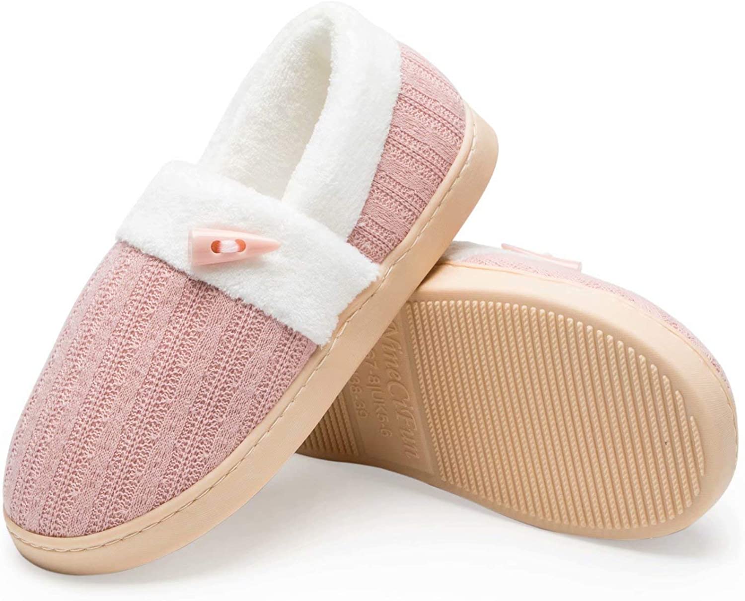 NineCiFun Women's Closed Back House Slippers Memory Foam Comfy, Pink, Size 6.0 G | eBay