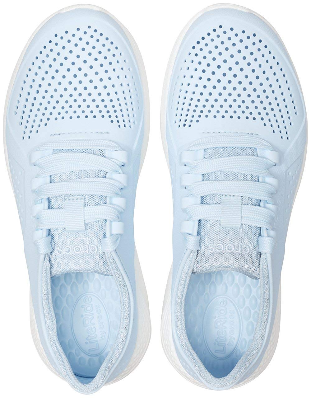 Crocs Women's LiteRide Pacer, Mineral Blue/White, Size 4.0 | eBay