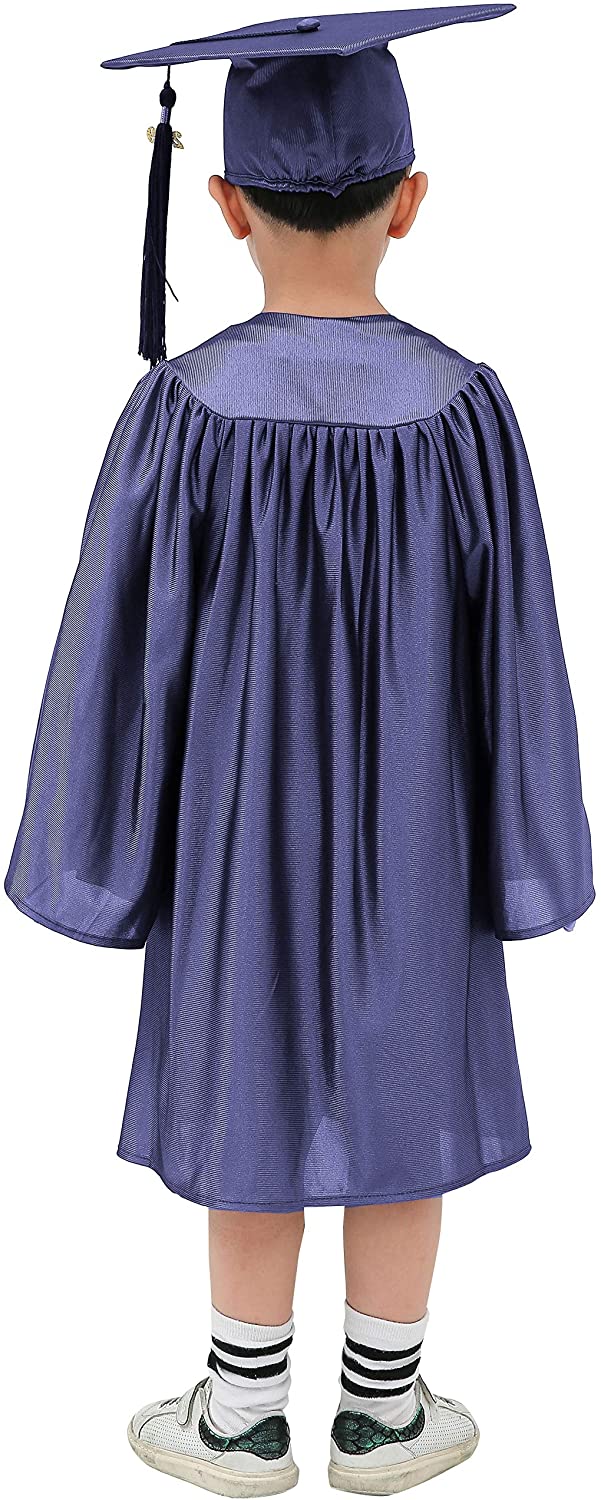 graduationmall-shiny-kindergarten-preschool-graduation-gown-cap-navy-size-33-ebay