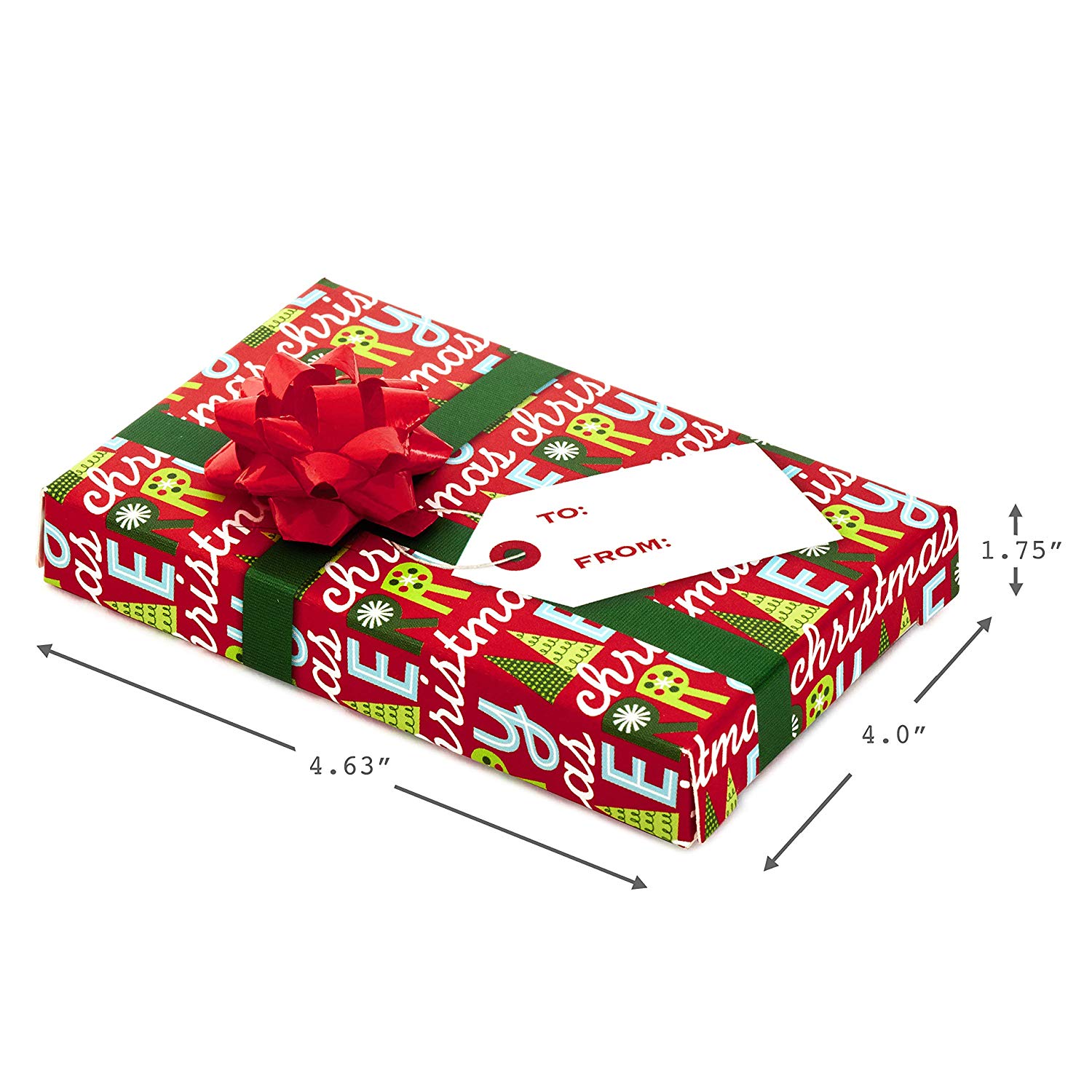 Hallmark Gift Card Holders, Green Ribbon (Pack of 6), Box Bundle, Size