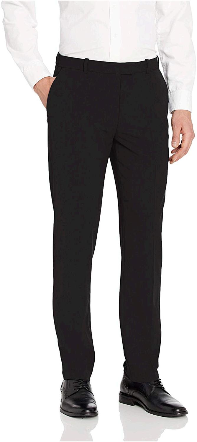 van heusen men's flex flat front straight fit pant