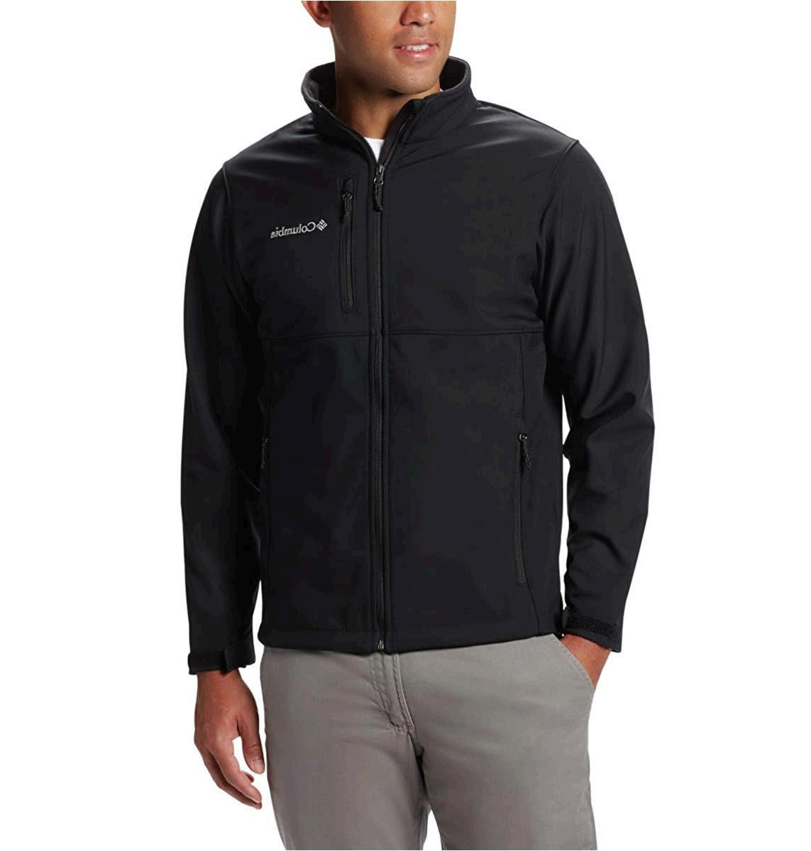 Columbia Men's Ascender Softshell Jacket, Water & Wind Resistant, Black ...