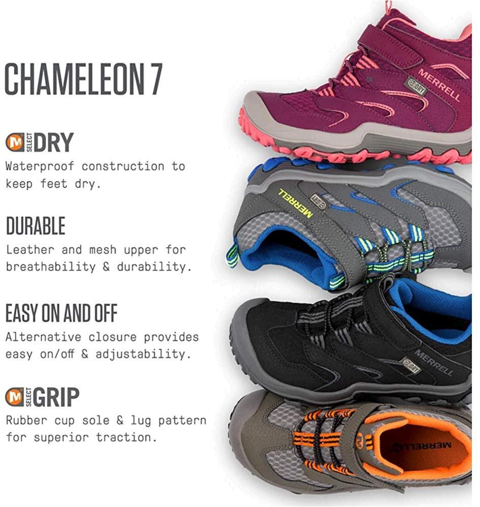 merrell children's chameleon low waterproof sneaker