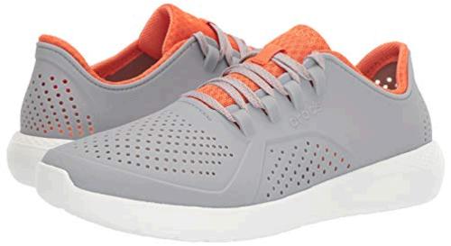 crocs grey orange